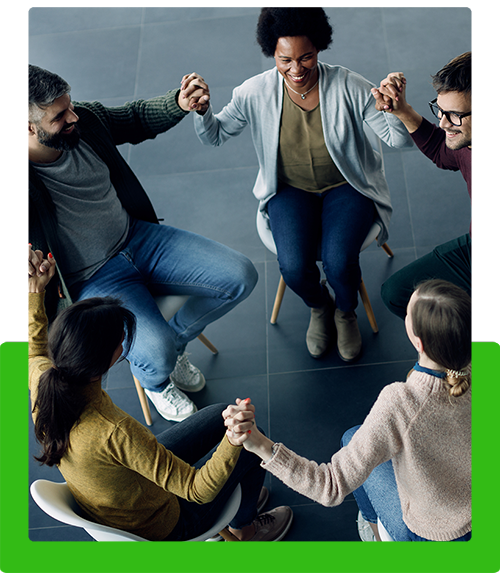 substance-abuse-treatment-center group of people on a dbt for addiction in florida