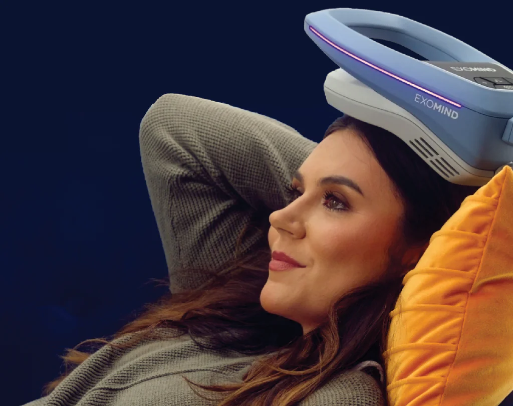 EXOMIND TMS Therapy Patient Florida Ambrosia EXOMIND TMS Therapy Patient in Palm Beach Florida at Ambrosia