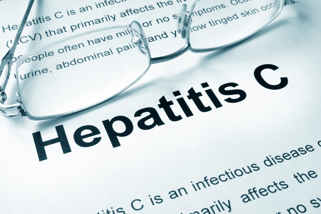 Hepatitis C written on a page. Hepatitis C written on a page.