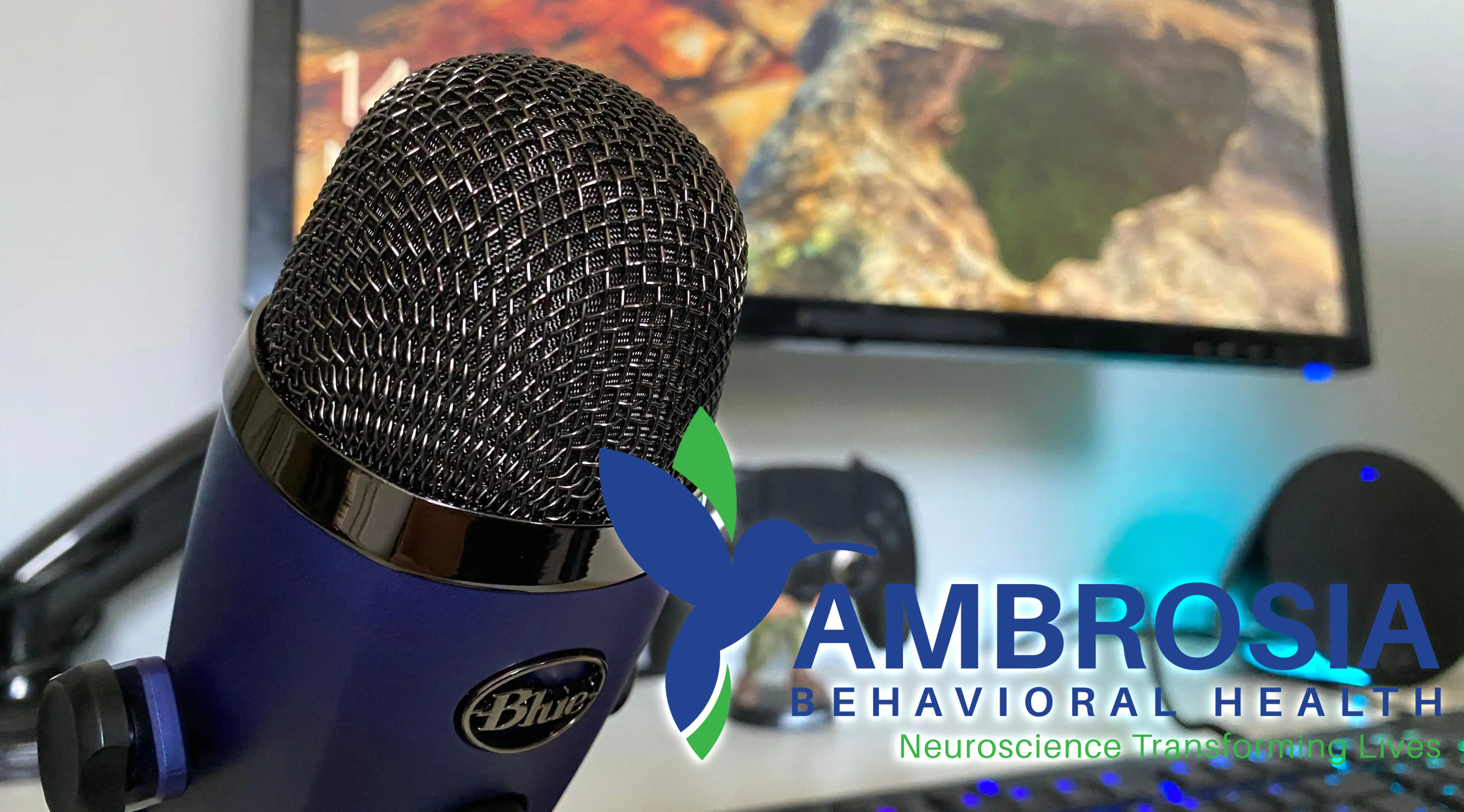 Ambrosia Behavioral Health's Podcast Blue Yeti Mic
