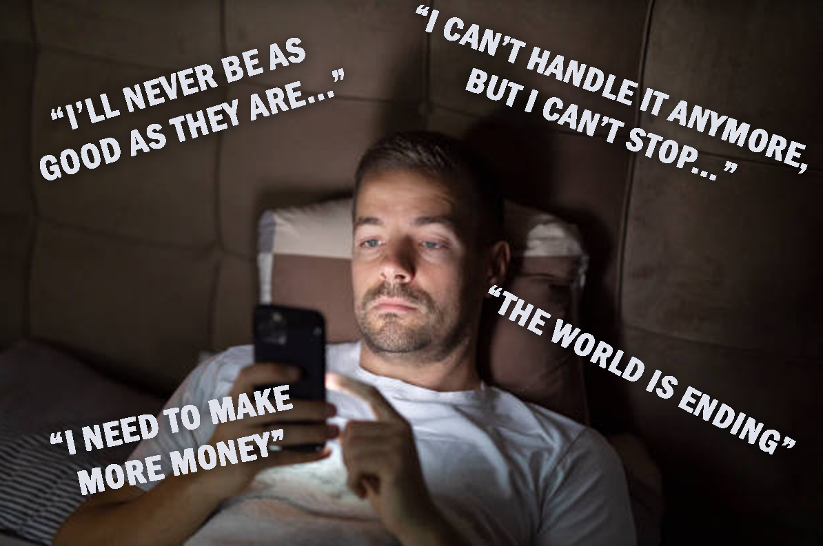 Anxiety and other mental health conditions from doomscrolling